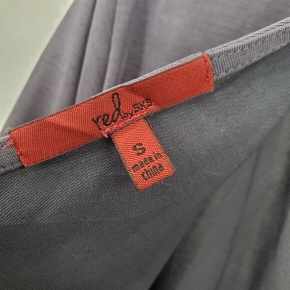 Red by BKE Washed Surplice Top 3/4 Button Sleeve V-Neck Small Womens Gray - Picture 6 of 12